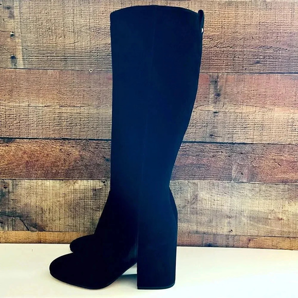 NWOT Sam Edelman Thora Suede Tall Block Heeled Boots - Picture 3 of 14